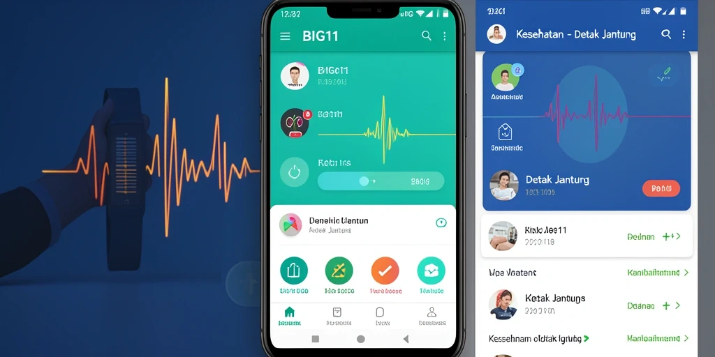 Antarmuka aplikasi BIG11 yang sederhana dan informatif.