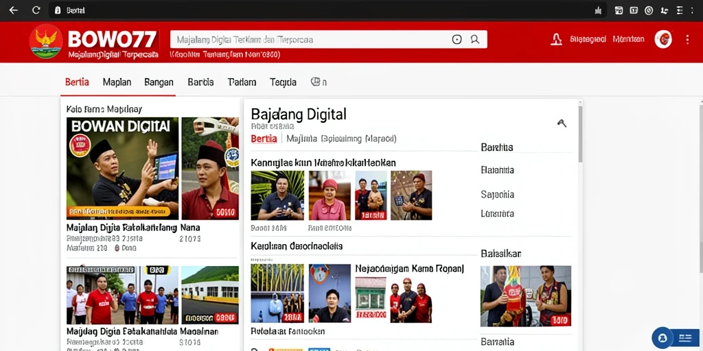 Antarmuka aplikasi BOWO77 yang menarik dan informatif.
