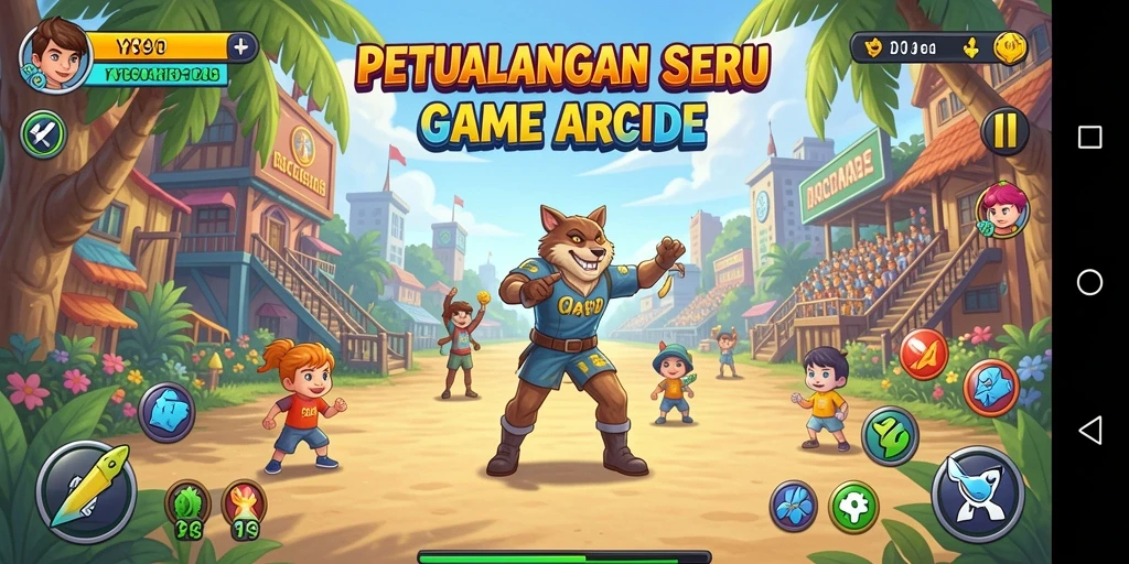 Antarmuka menarik dan penuh aksi dari game Y89.