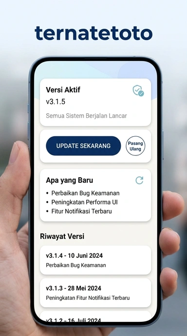 Riwayat Versi Ternatetoto untuk Pengguna Android